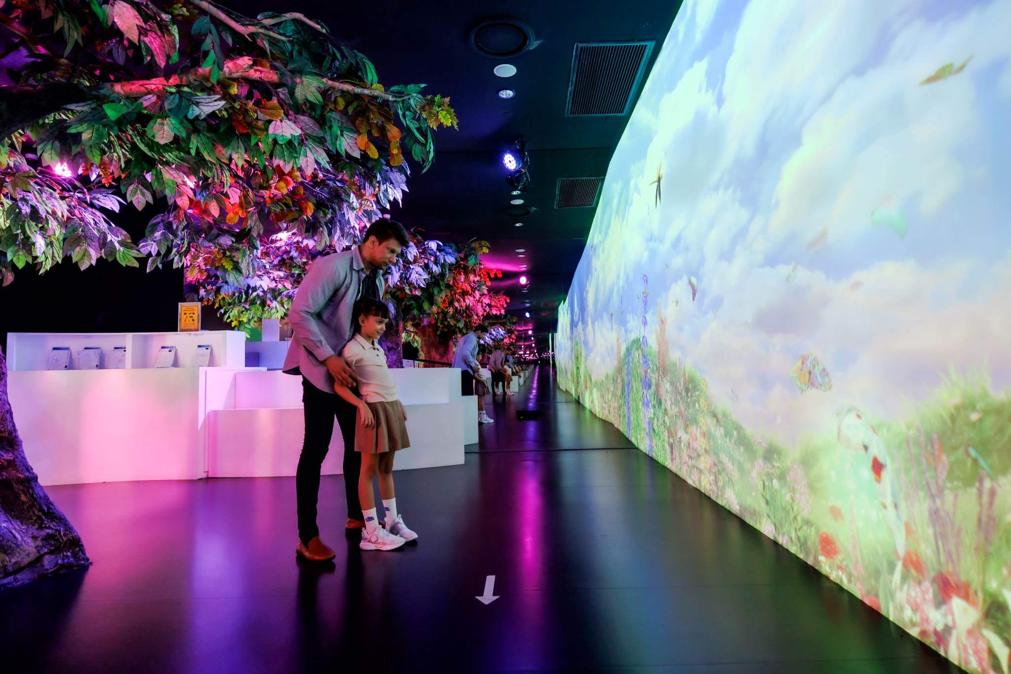 Interactive Floral Meadow Digital Art