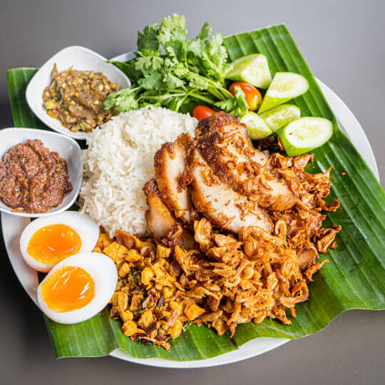 Crispy Pork Belly Rice Set