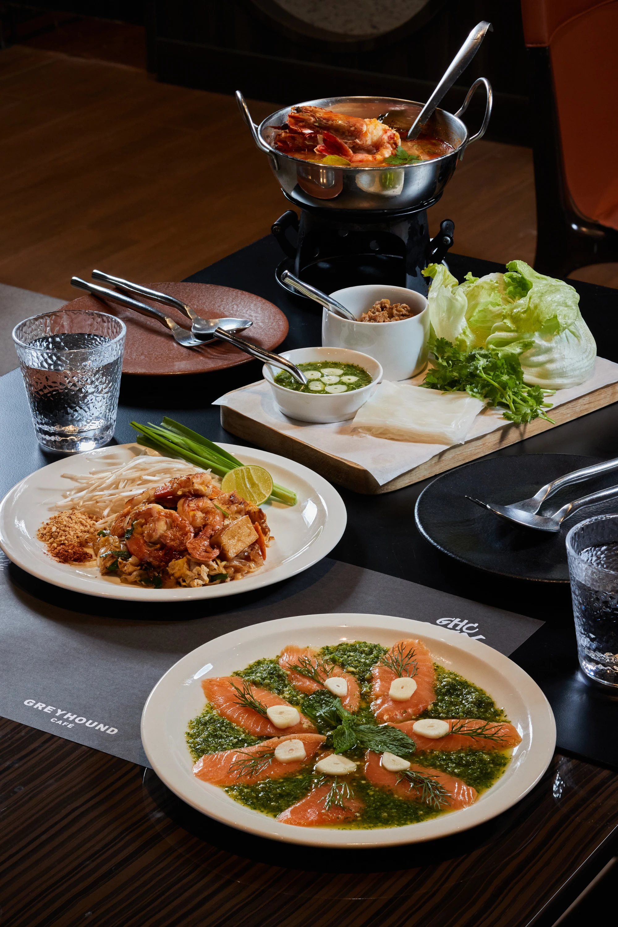 Thai Fusion Seafood Dinner at Greyhound Cafe