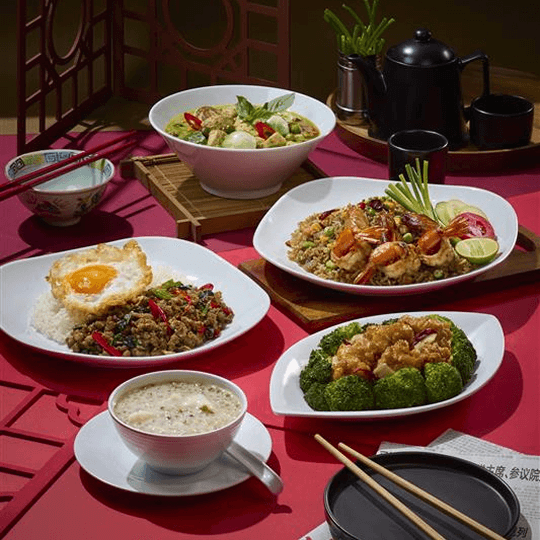 Assorted Thai Food Feast