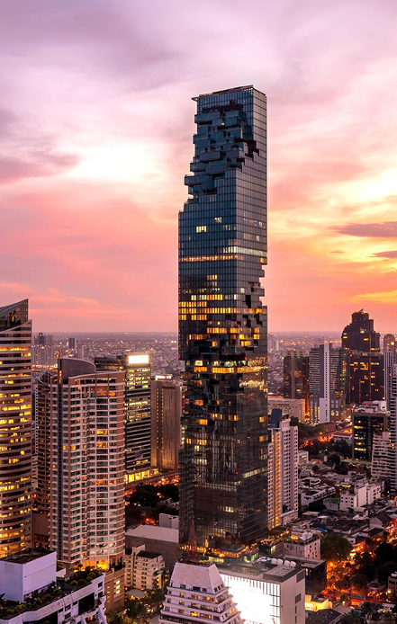 King Power Mahanakhon Tower at Sunset