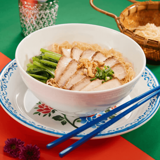 Crispy Pork Wonton Noodle Soup