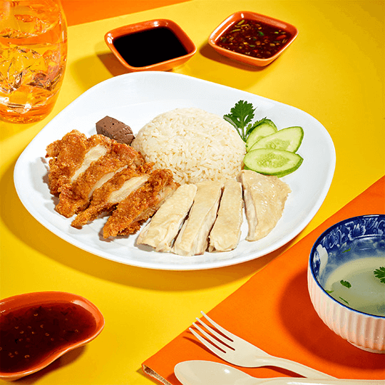 Thai Khao Man Kai chicken rice set