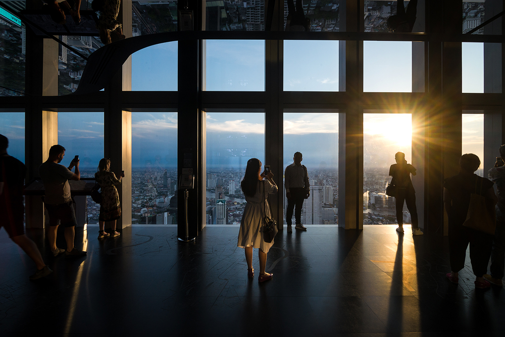 Mahanakhon Observatory Sunset View